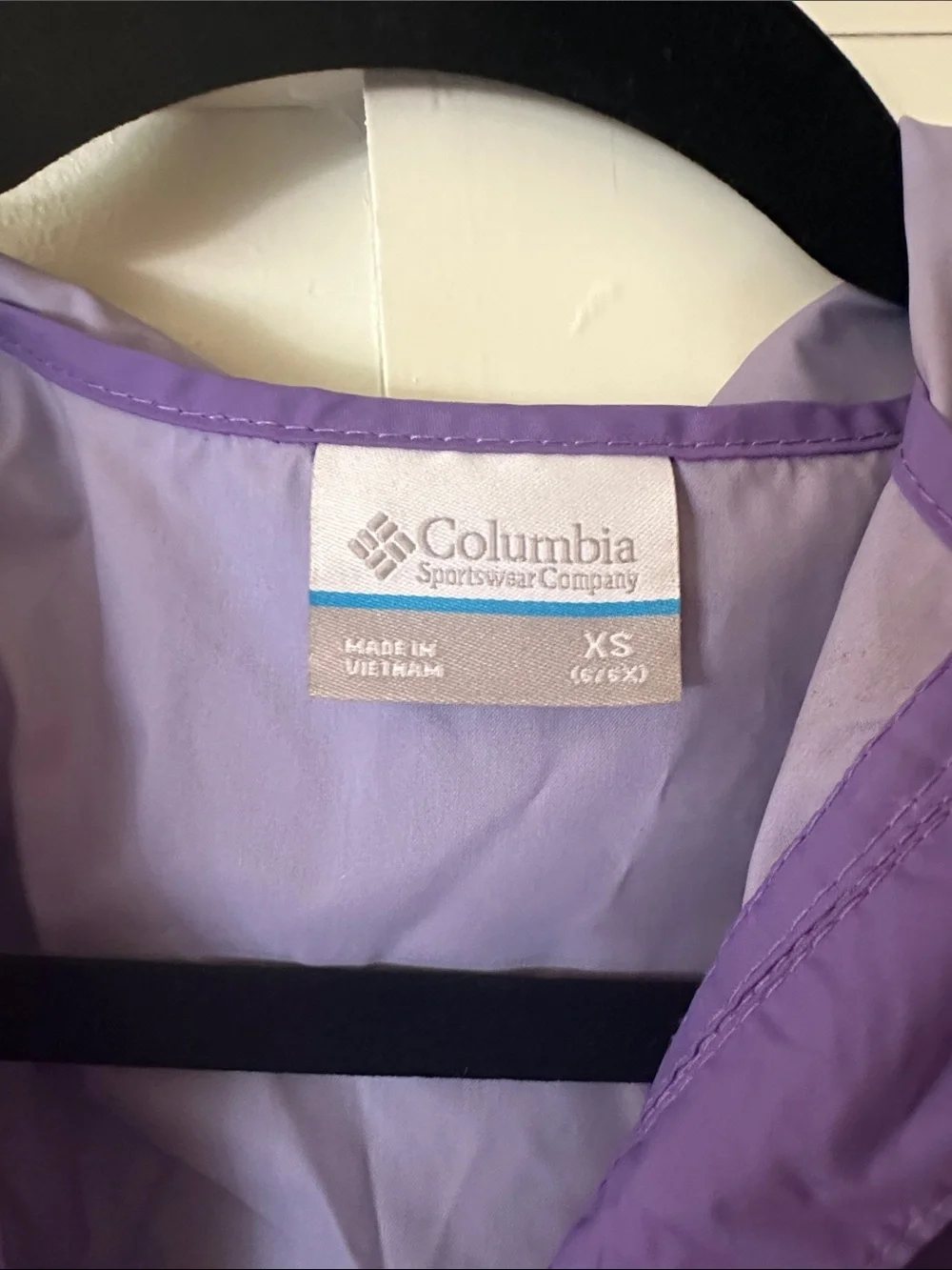 Columbia Purple Lightweight Packable Hooded Jacket